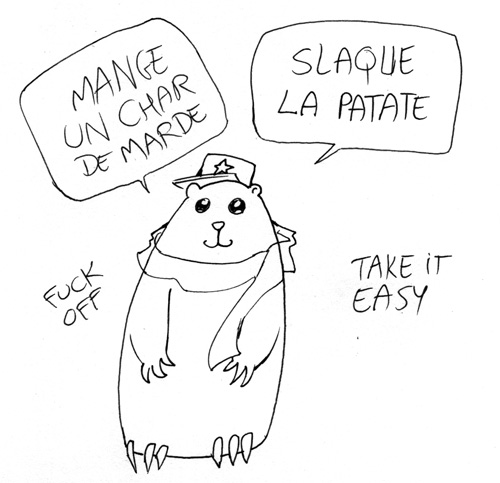 quebecois canadien lesson slaque la patate mange un char de marde