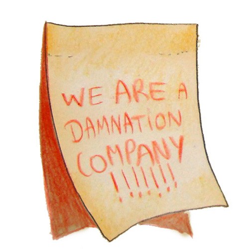 damnation company post it