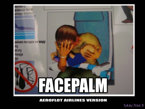 facepalm, Aéroflot version