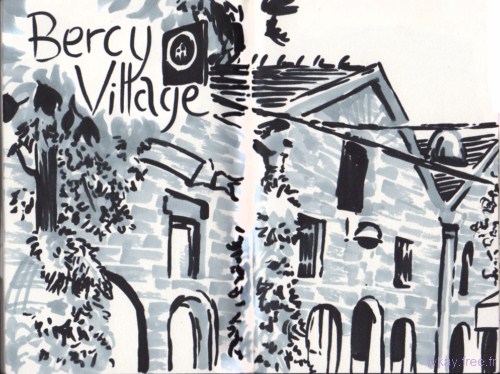 bercy village sketch 1